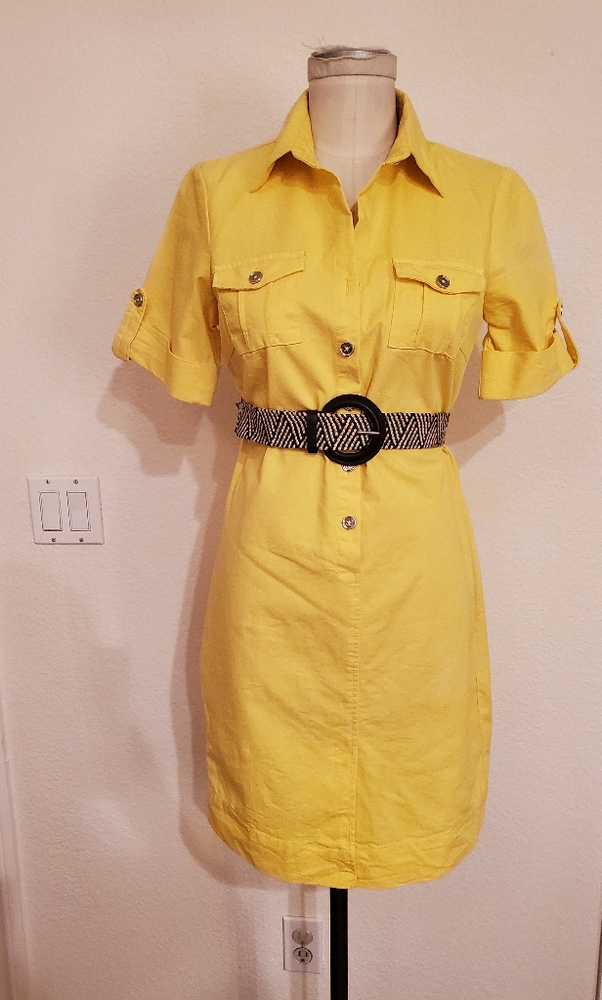 Yellow Linen Dress